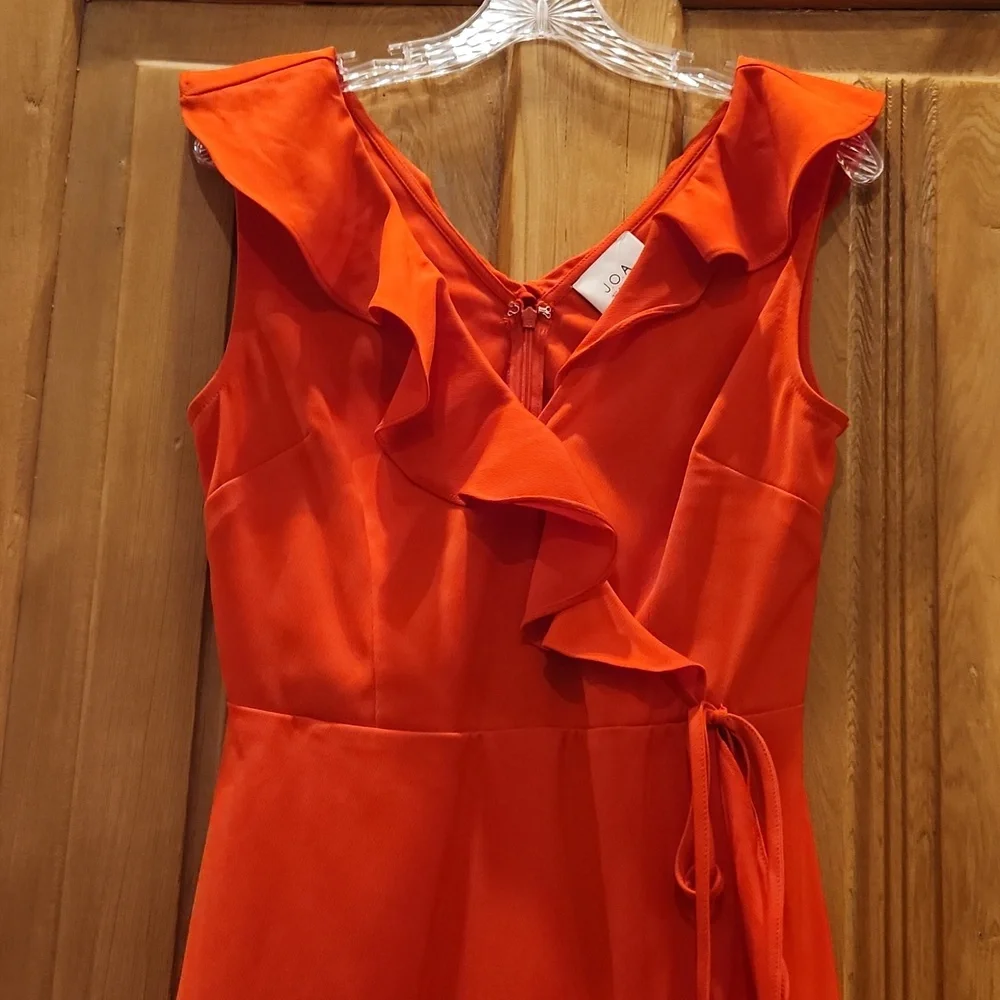 Pretty bright orange dress by J.O.A. Size Medium.  Excellent condition! - Picture 4 of 5